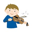 バイオリンを演奏する男性