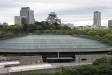 大阪城と大阪城ホール